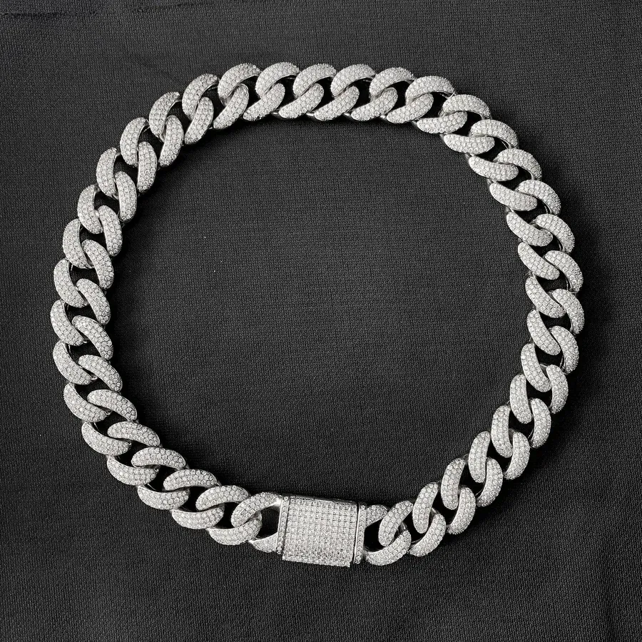 Custom Cuban Link Bracelet in silver tone