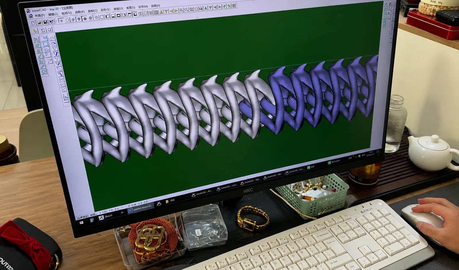 Jewelry CAD modeling and chain structure review