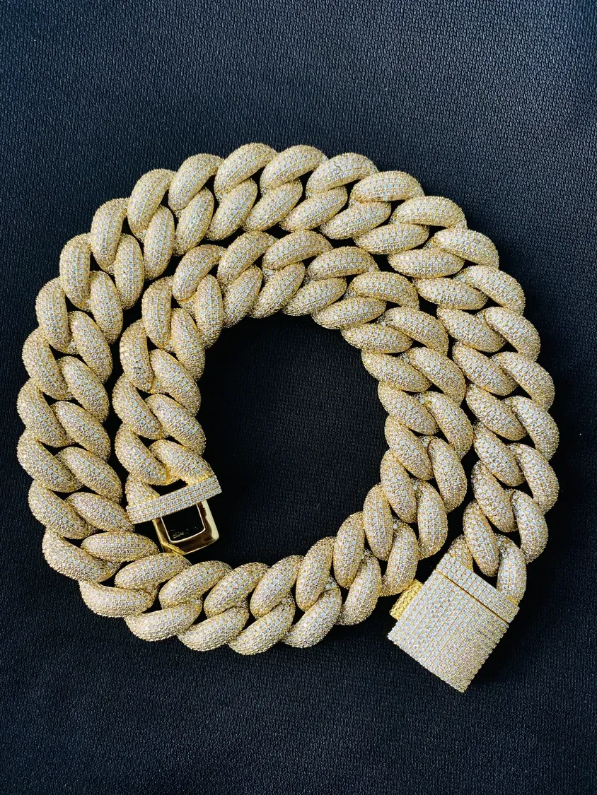 Custom Cuban Link Necklace in gold tone