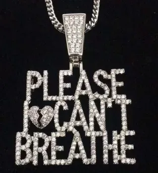 Custom Text Pendant in silver tone with clear stones