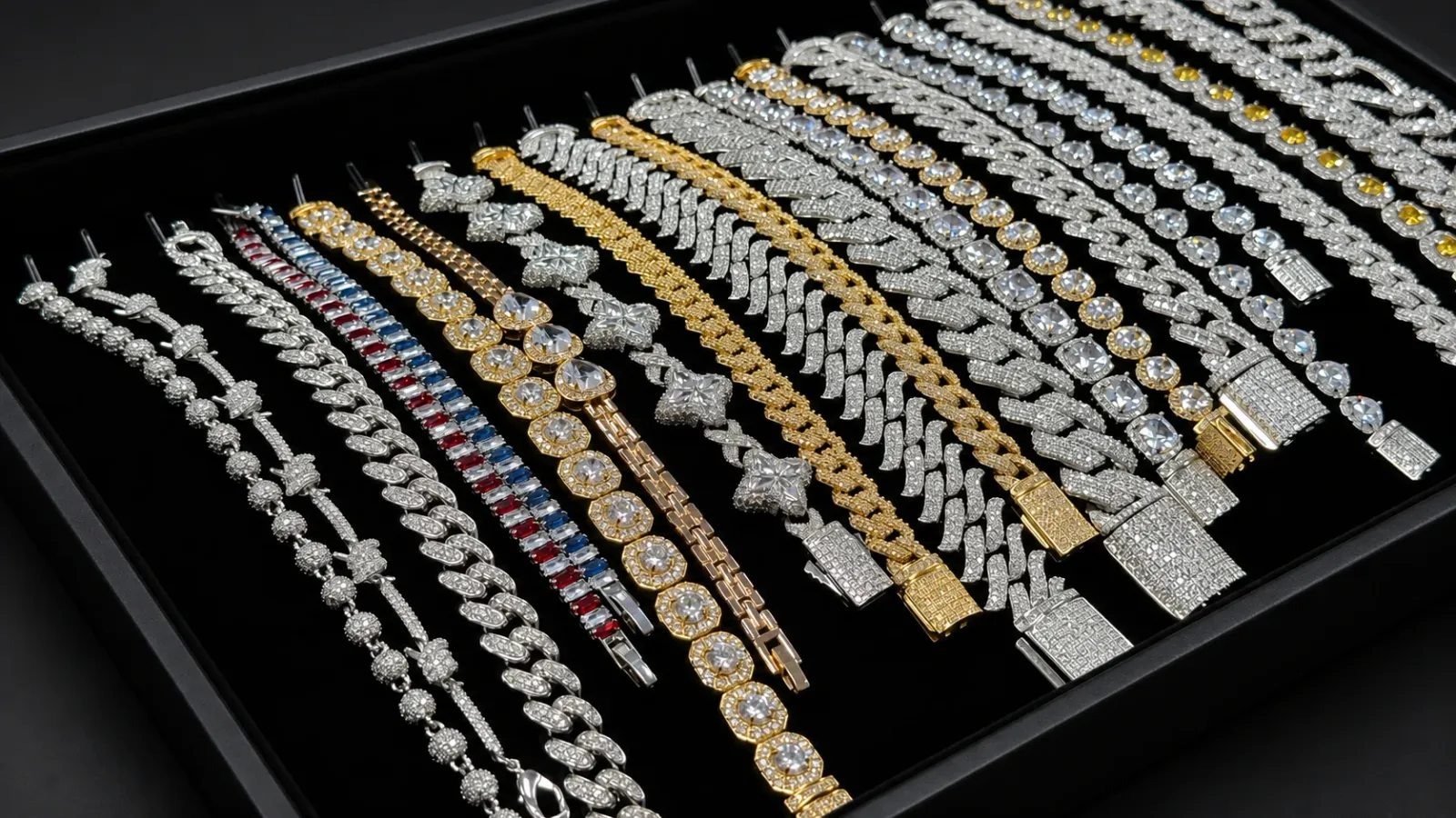 Custom jewelry quotation brief with product references, material samples, packaging notes and quantity planning
