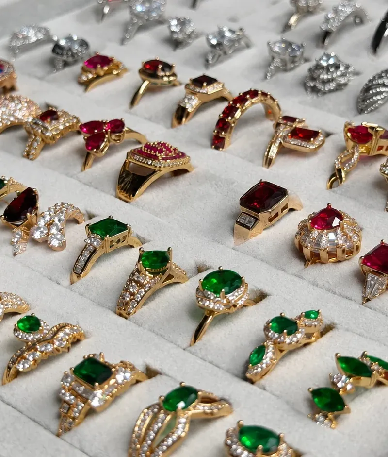 Custom Rings sample room overview